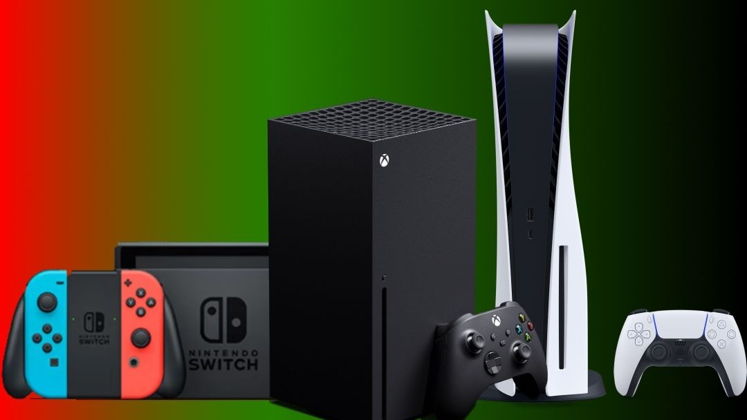 Nintendo Switch, PlayStation 5, and Xbox Series X|S